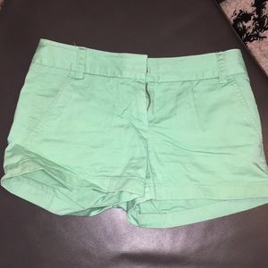 Teal JCrew chino shorts